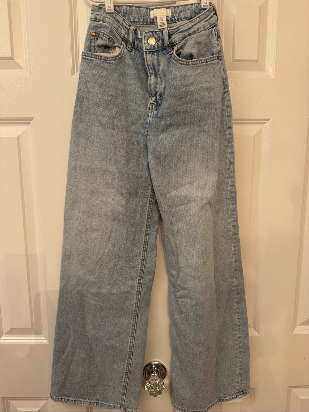 H&M Light Wash Wide Leg Jeans